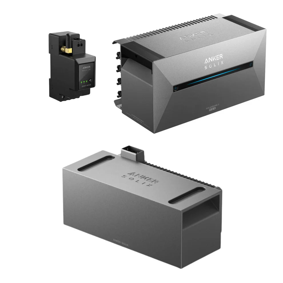 3,2 kWh Anker SOLIX Solarbank 2 E1600 PRO inkl. Erweiterungsakku und Smartmeter